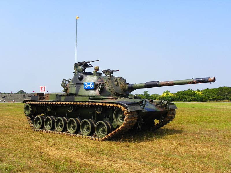 The ROC Army's CM-11 Tank at the Hukou Army Base.