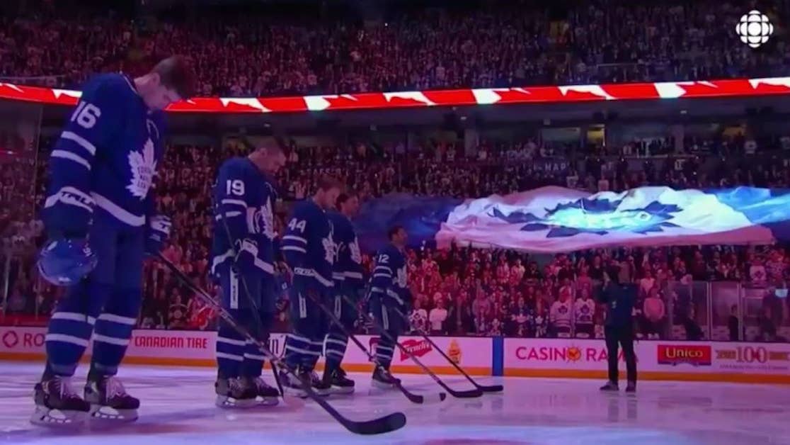 Watch the Maple Leafs&#8217; tribute to the victims of the Toronto van incident
