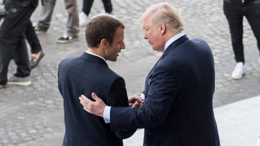 Behind the scenes of the Trump-Macron bromance