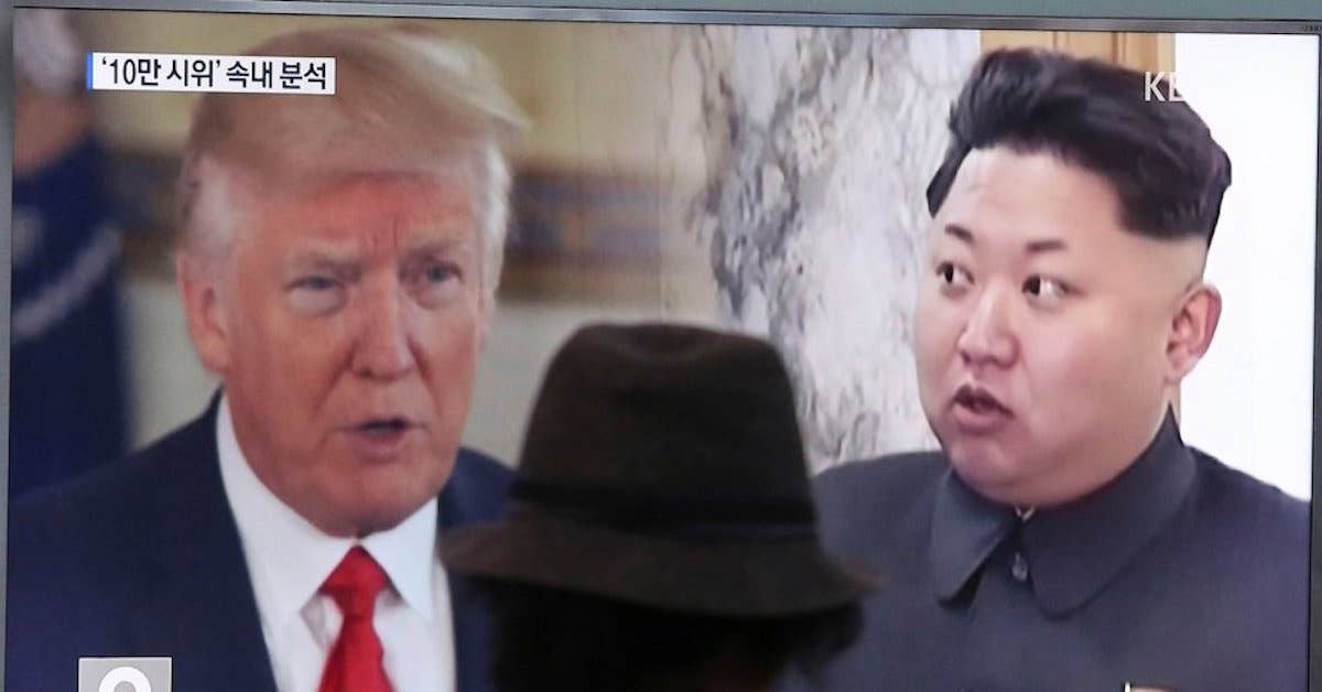 President Donald Trump and North Korean leader Kim Jon Un.