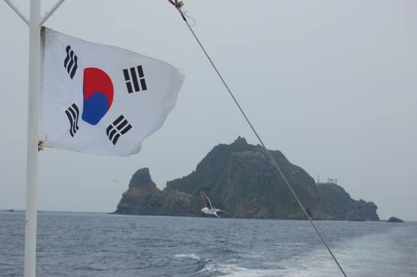 The Liancourt Rocks.u00a0South Korea refers to the islands as Dokdo, while the Japanese refer to them as Takeshima.