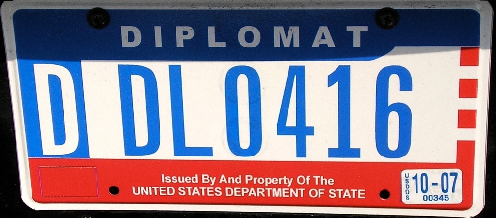 All foreign diplomats get special license plates that usually stop them from being pulled over anyways.