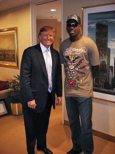 Donald Trump and Dennis Rodman.