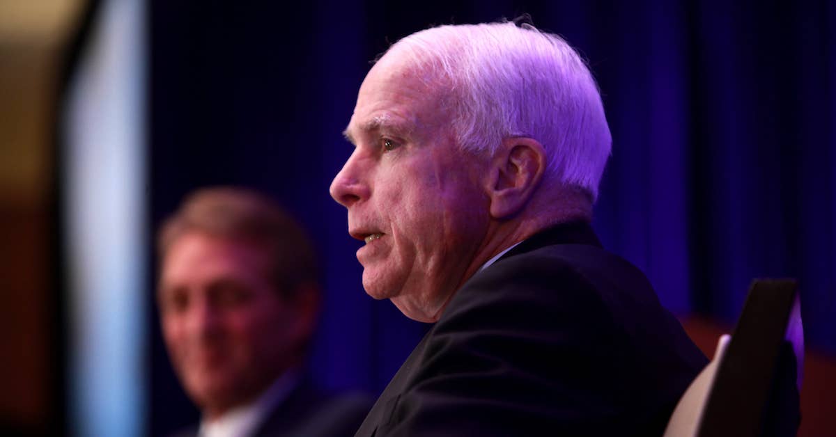 John McCain is taking his distaste for Trump to the grave