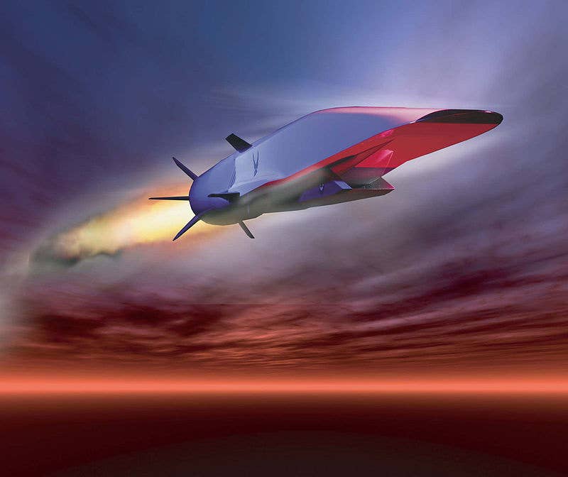 Artist concept of the Boeing X-51 Waverider.