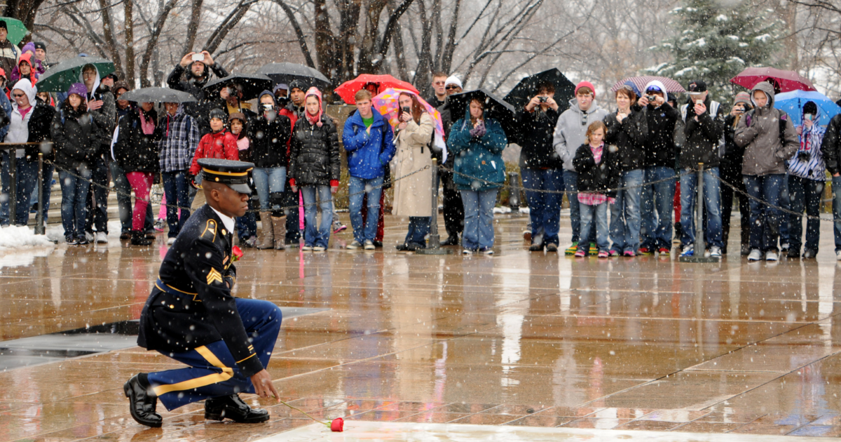 Watch this Sentinel destroy a trespasser at the Tomb of the Unknown Soldier