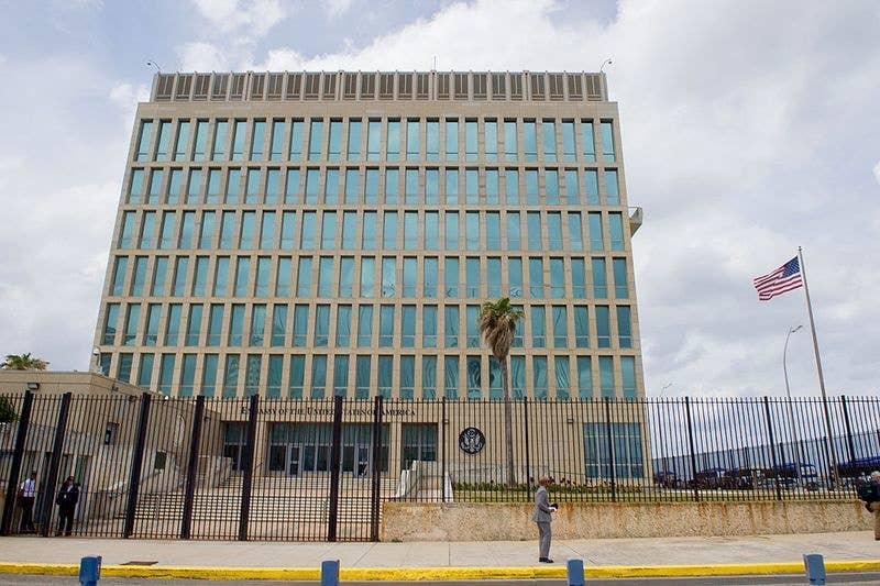 The U.S. Embassy in Havana, Cuba.
