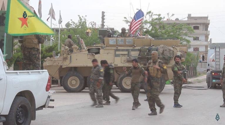 U.S. armored vehicle inu00a0northeastern Syria.