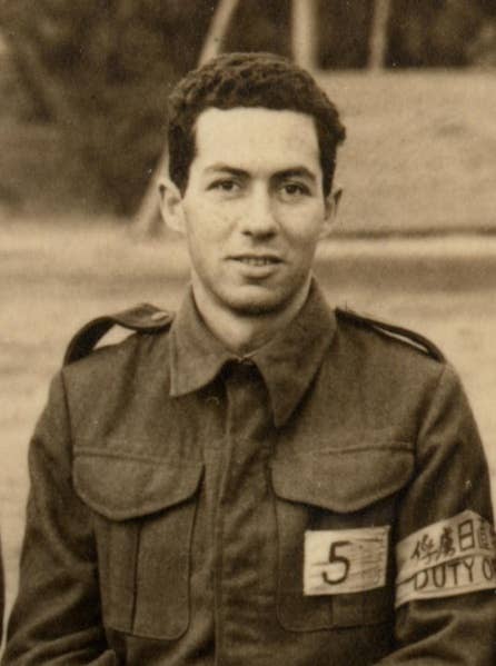POW Jack Schwartz, World War II POW from Dec. 10, 1941 to Aug 14, 1945, pictured here at Kawasaki POW camp, Japan.
