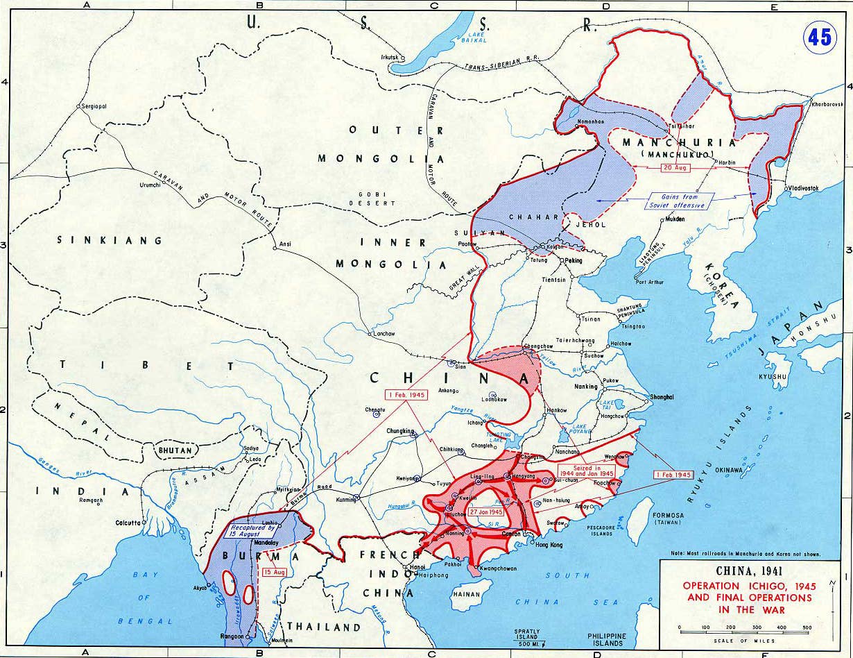 The state of China in 1941.