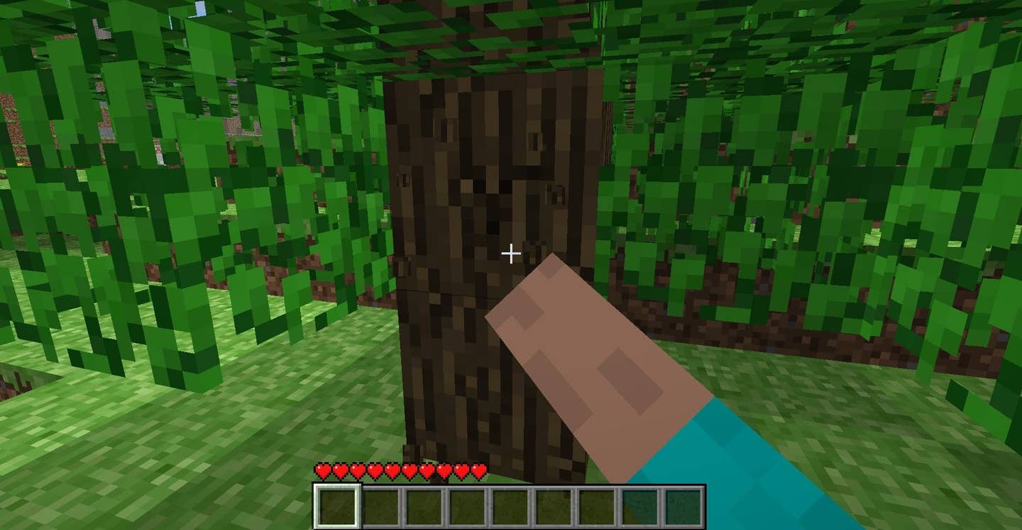 Protip: Punching trees isn't helpful in real life.