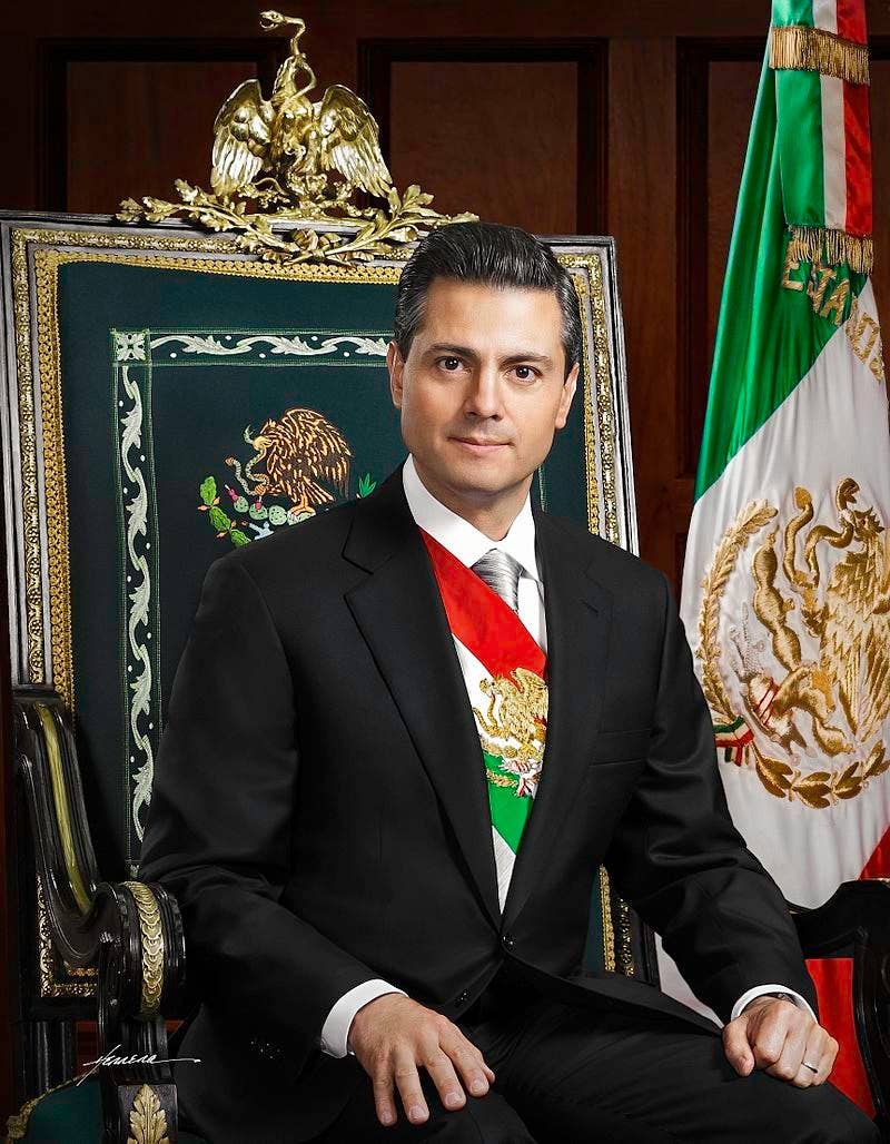 Official photograph of the President of Mu00e9xico, Mr Enrique Peu00f1a Nieto