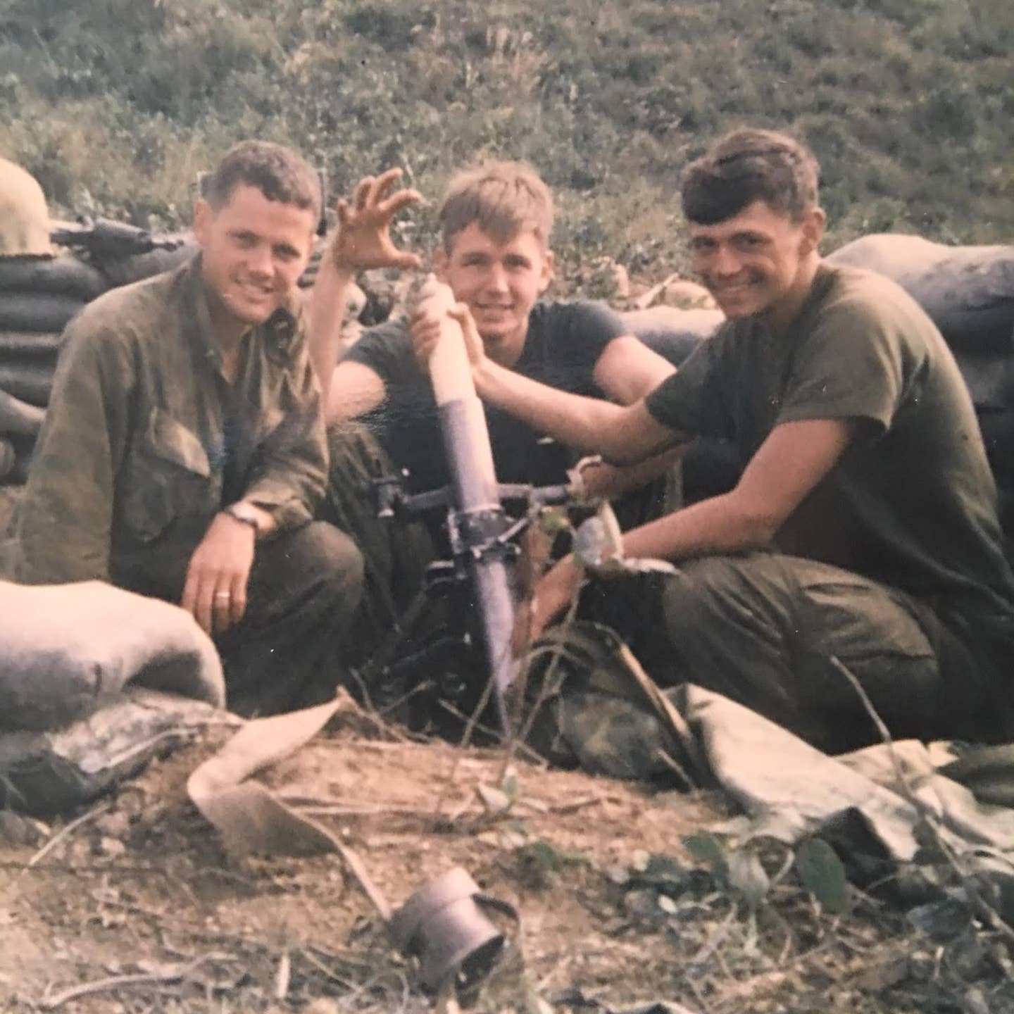 WIlliam Broyles and his fellow Marines in Vietnam.