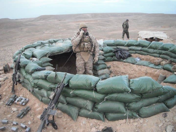 afghanistan fighting hole