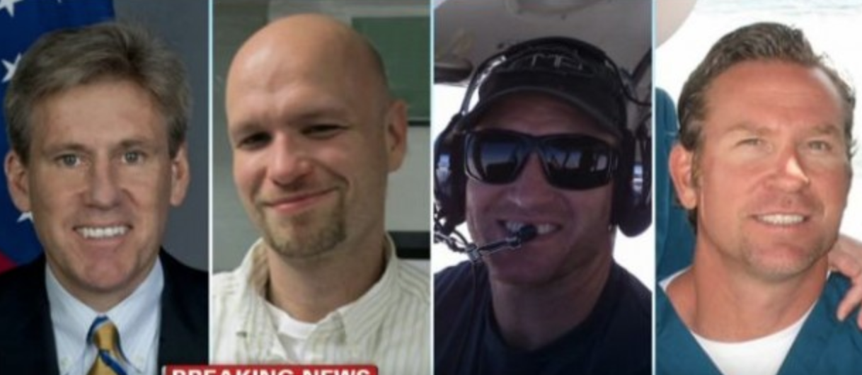 Four Americans killed in Benghazi: Ambassador Stevens, Smith, Doherty, and Woods.