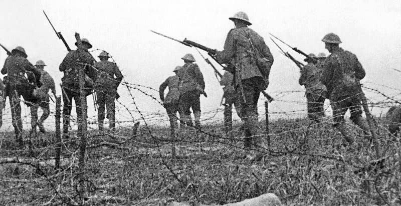 film frame from Battle of the Somme