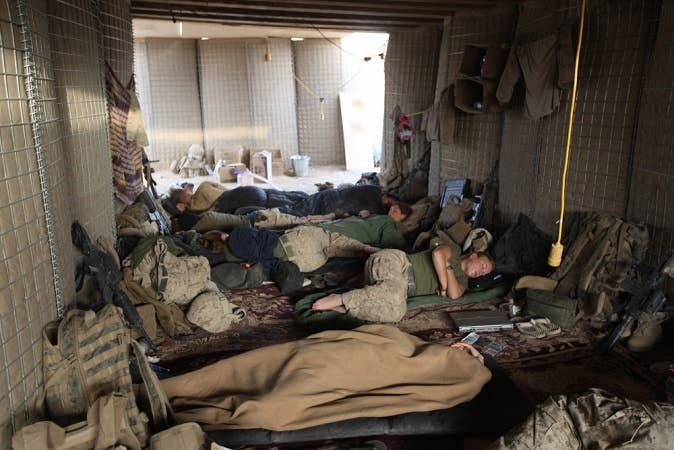 Back in the day, this was comfy!<br>(U.S. Marine Corps photo by Sgt. Heidi Agostini)