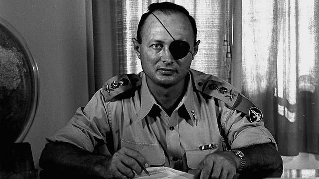 In all your years, you will never look as cool in uniform as Moshe Dayan and his eyepatch.