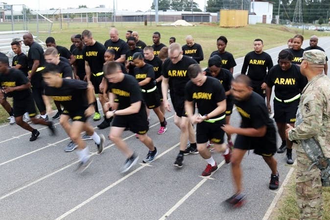 Technically speaking, getting 181 on a PT (earning 60 points in two events and a 61 in the other) is exceeding the standard. (U.S. Army)