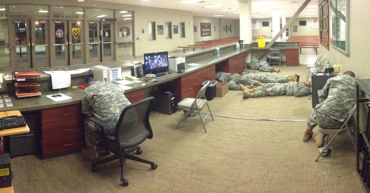 This is mission-critical stuff going on here. Gotta make sure someone will answer the phone at all hours of the year. (U.S. Army)