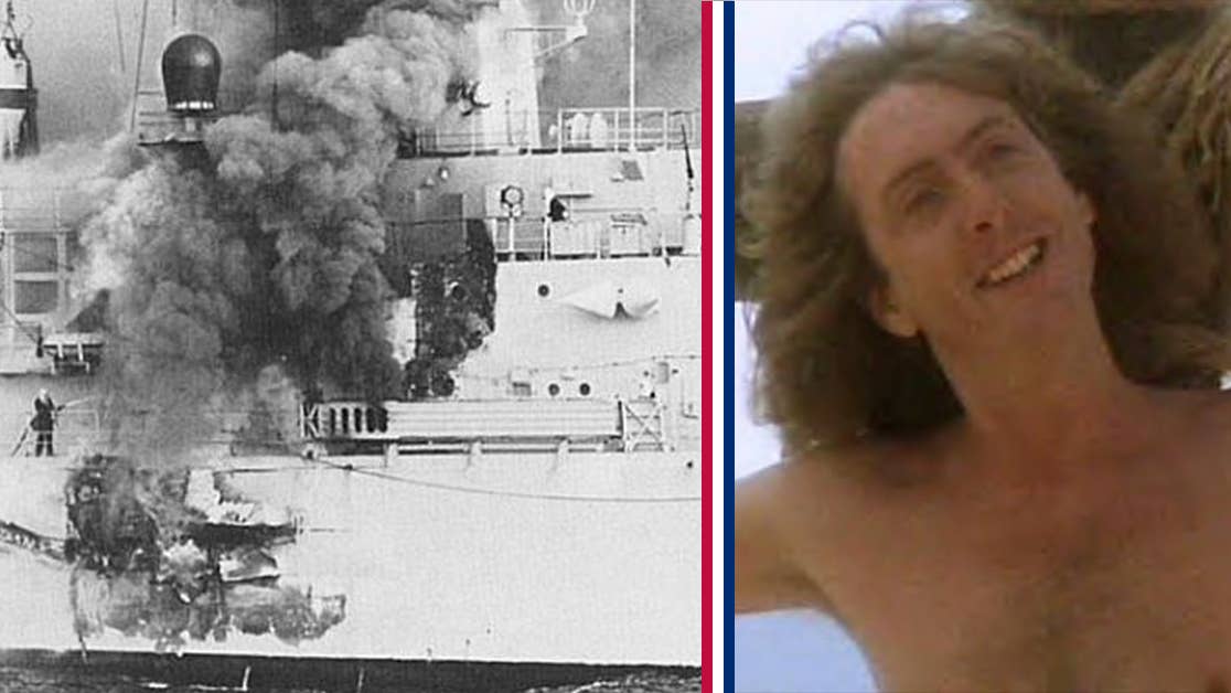This British crew sang a hilarious song as their ship burned