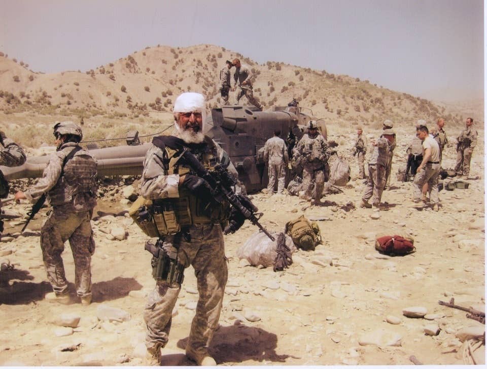 <em>Master Sergeant Changiz Lahidji in Afghanistan in the early 2000s. He was the first Muslim Green Beret and longest-serving Special Forces soldier in history with 24 years of active service.</em> (Changiz Lahidji)