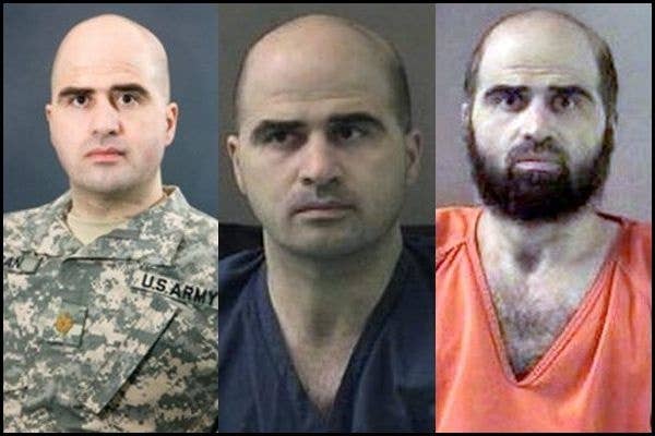 Photos of Nidal Hasan collaged together 