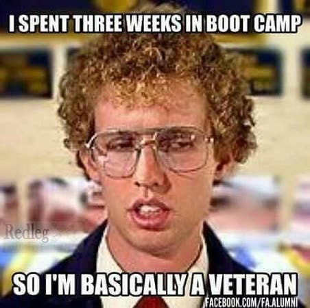 three weeks in boot camp