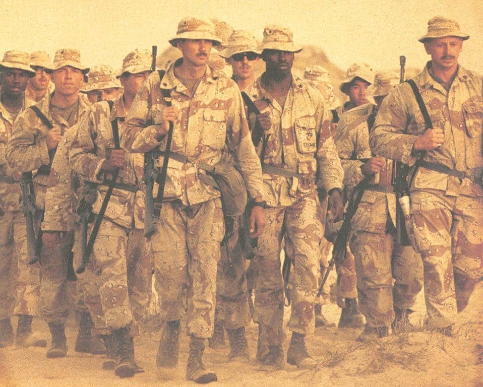 The six-color Desert Combat Uniform is the iconic look of Operation Desert Storm.<br>(U.S. Military photo via <a href="https://www.propper.com/" target="_blank" rel="noreferrer noopener">Propper</a>)