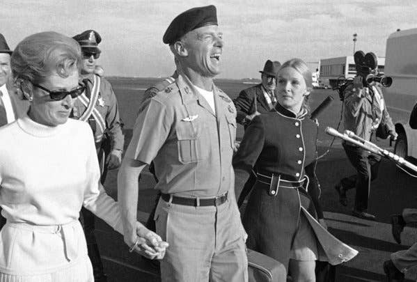Col. Rheault returns to the U.S. with his wife in 1969