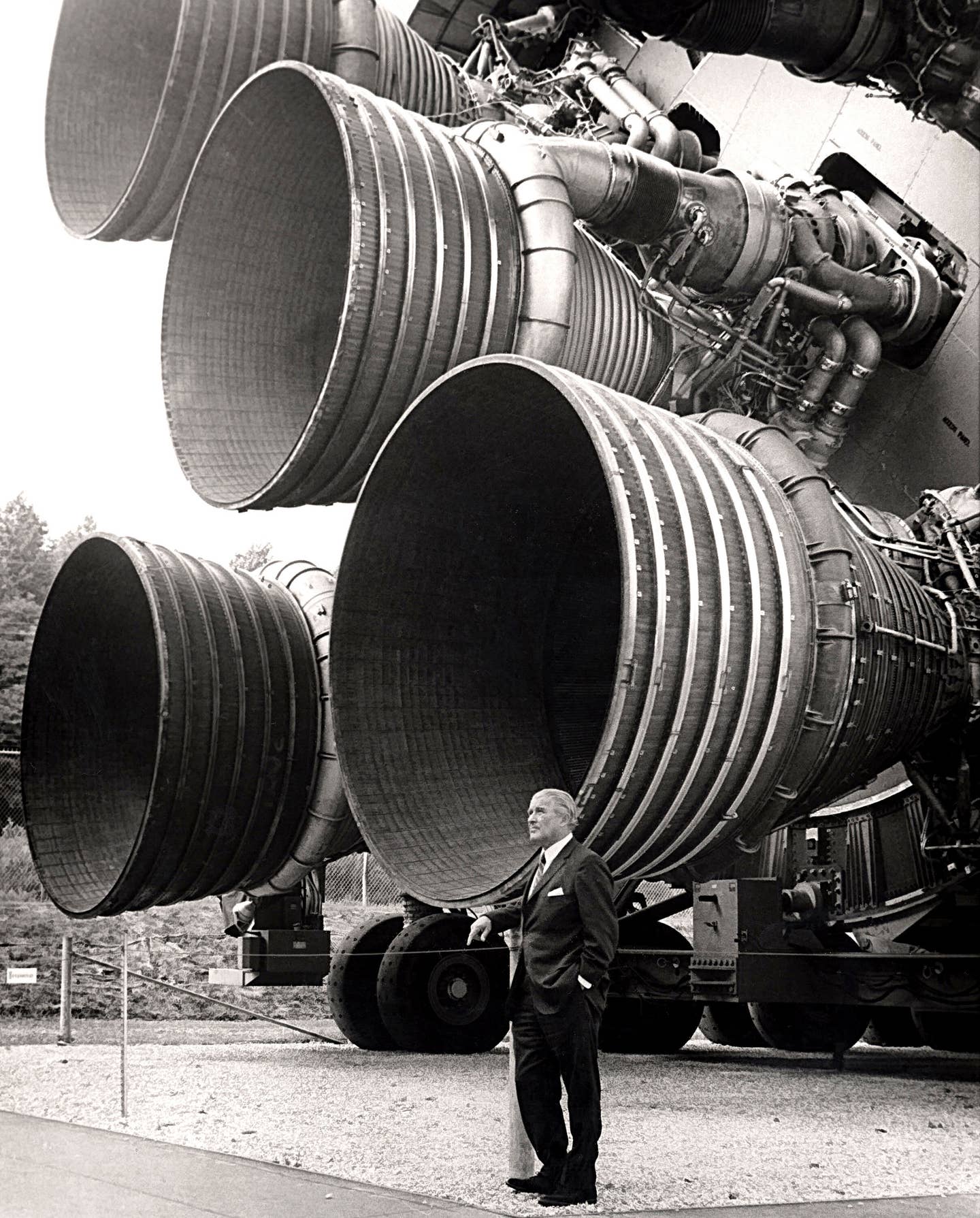 Like this, but with fewer spectators and tires. And more rockets. (NASA)