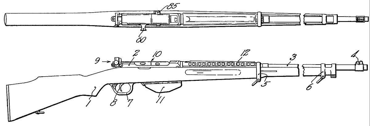 Pedersen rifle patent