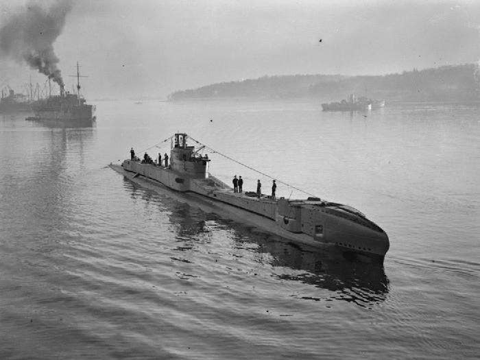 The submarine scheduled to become HMS Thetis in 1939. It would later sink but was raised and served in World War II as the HMS Thunderbolt. (Royal Navy Lt. S.J. Beadell)