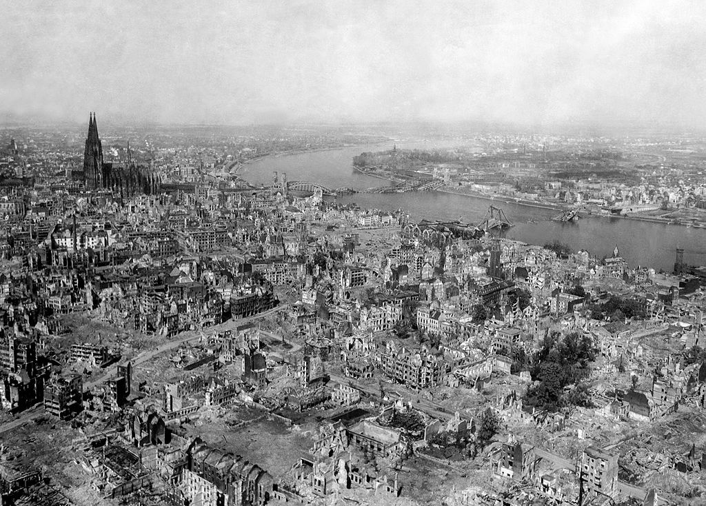 cologne after wwii bombing raid