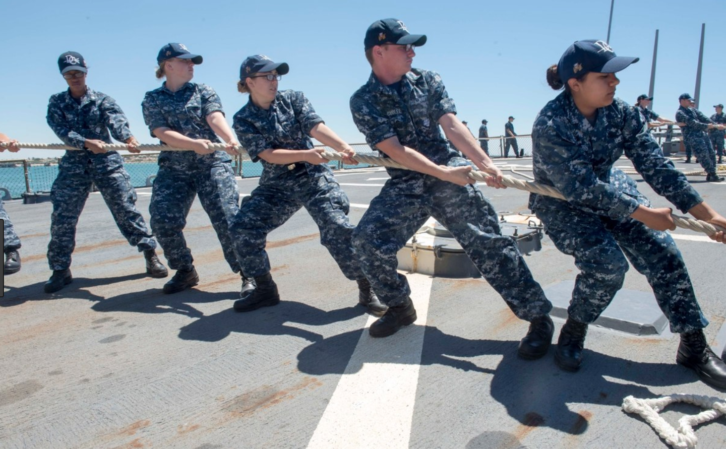 The Navy will still find ways to look absurd to the other branches, don't you worry. (U.S. Navy photo)