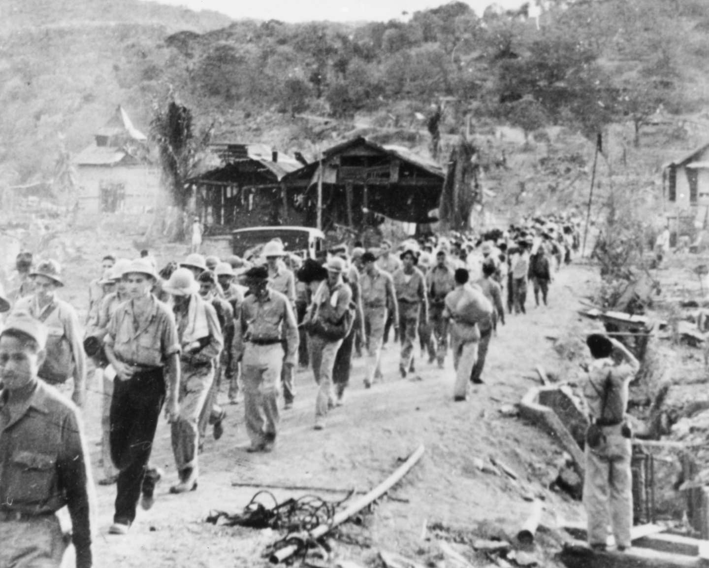 Thousands of men died in the Bataan Death March. (U.S. Army)