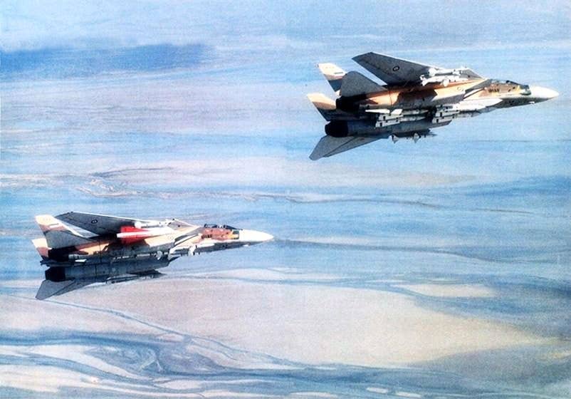 Iranian Air Force Grumman F-14A Tomcats in 1986 (WikiMedia Commons)