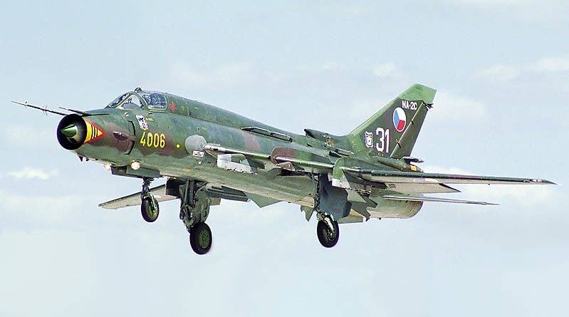 Su-22 operated by the Czech Republic (WikiMedia Commons)