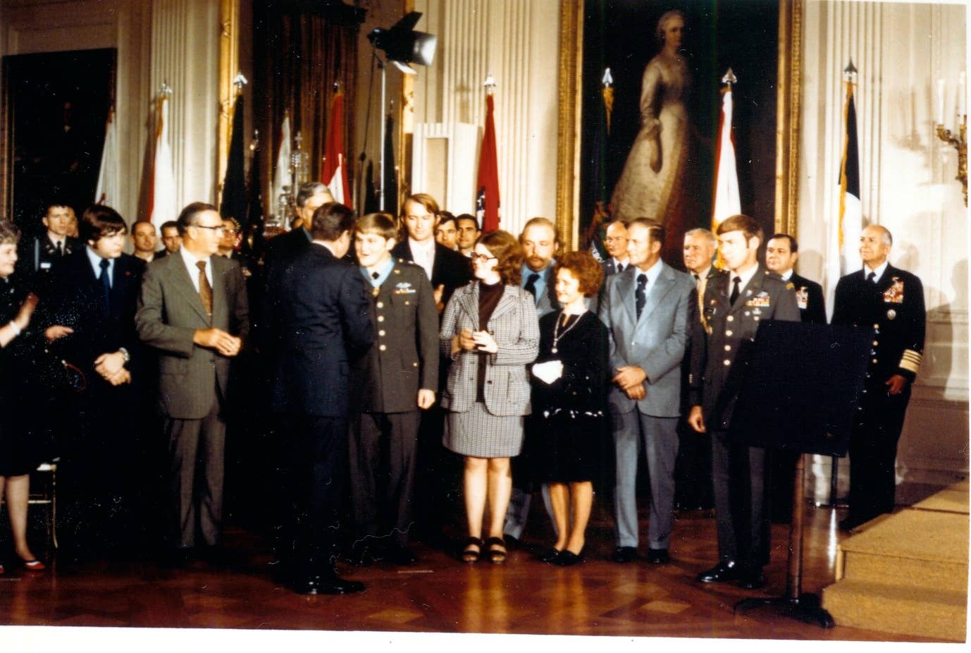 This is a photo of Fitzmaurice receiving the Medal of Honor from President Nixon, so you can probably imagine what's about to happen.