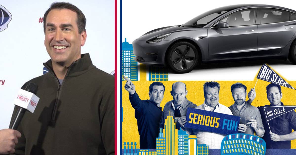 You can win a 2019 Tesla courtesy of Rob Riggle &amp; friends