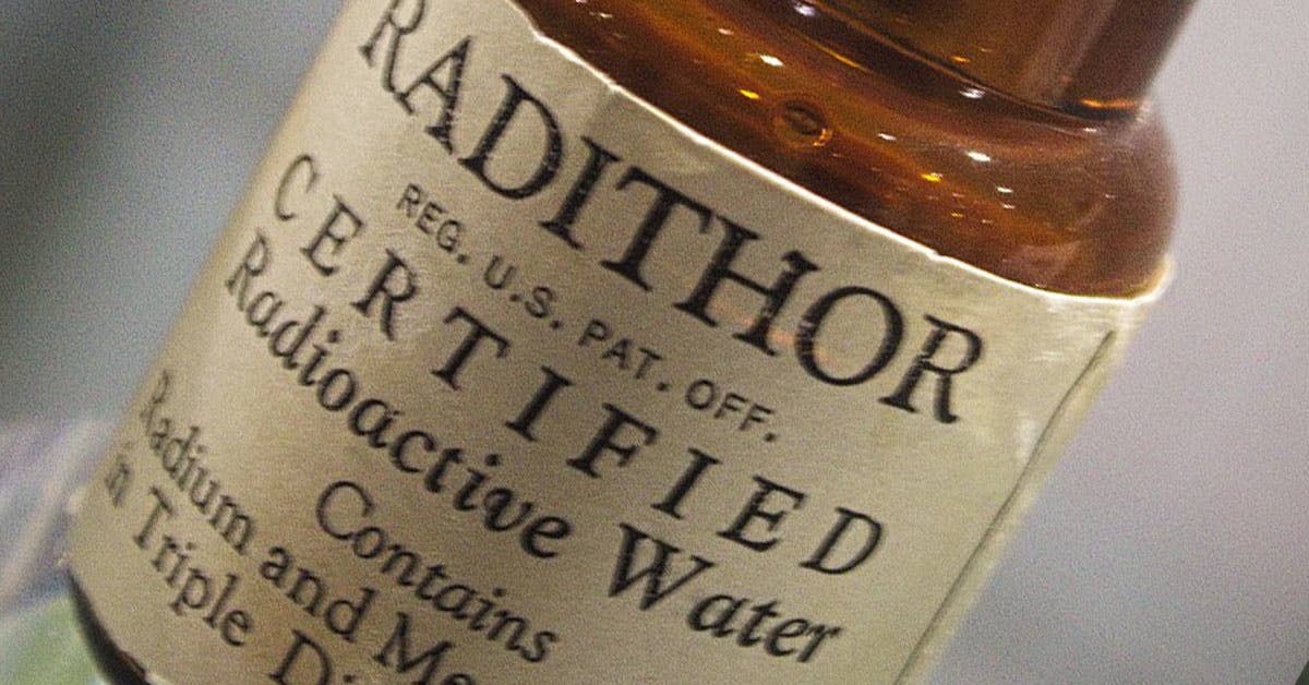 One of the world&#8217;s first energy drinks was actually radioactive