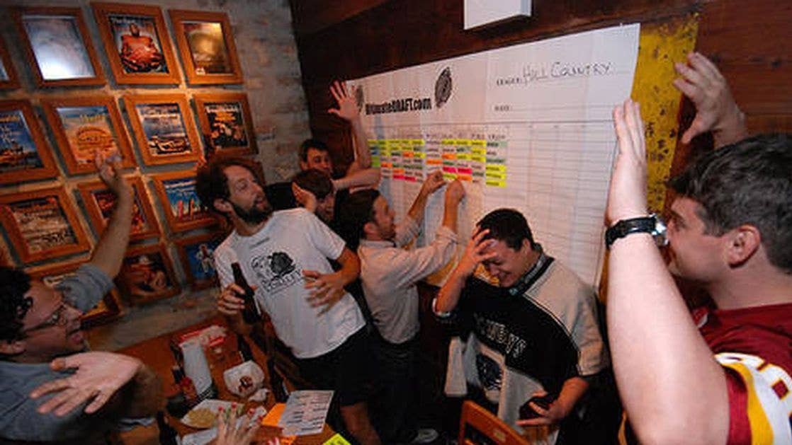 A breakdown of a prototypical fantasy football draft