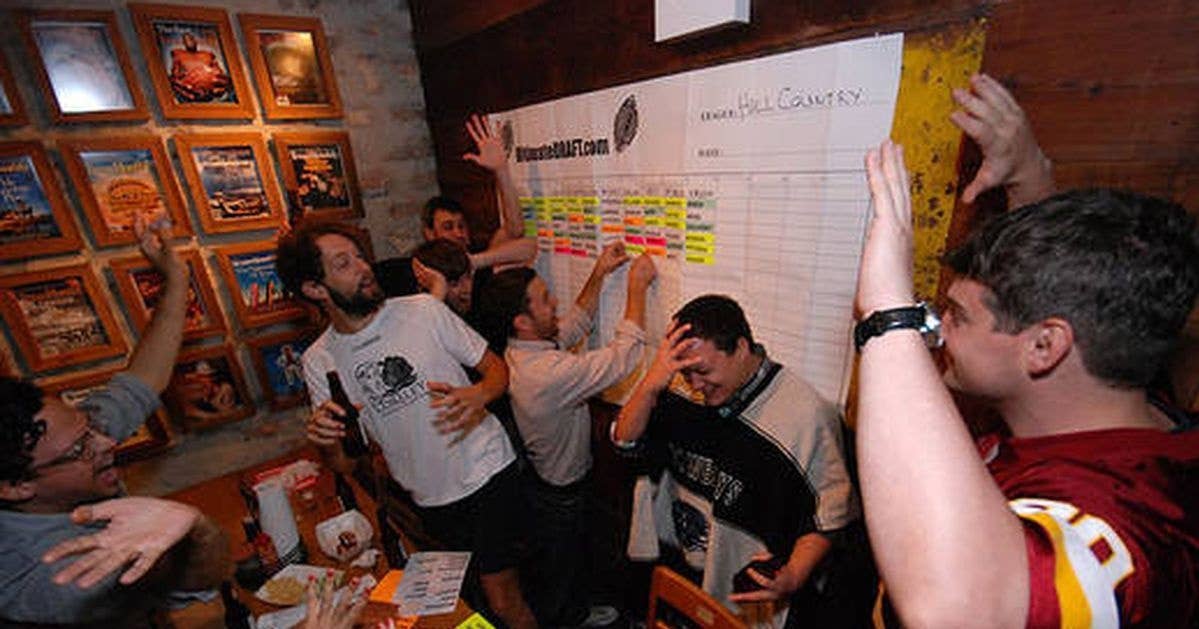 A breakdown of a prototypical fantasy football draft