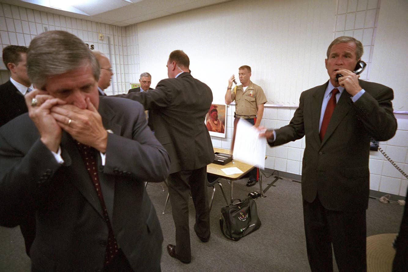Photos show moment President George W. Bush learned of the 9/11 attacks