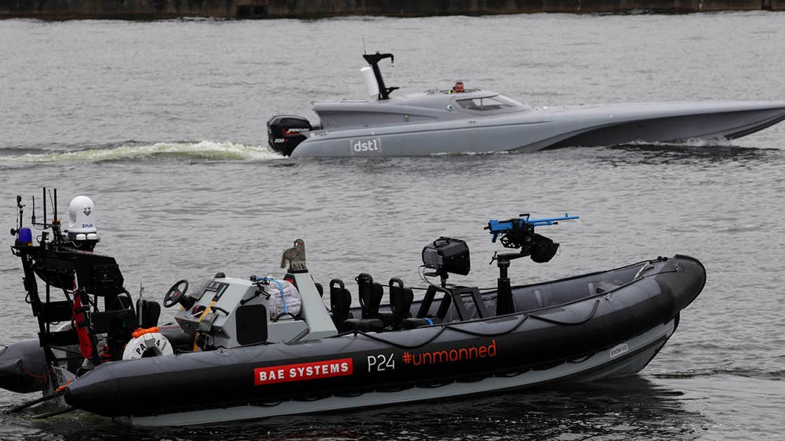 Britain unveils drone that will protect vulnerable warships
