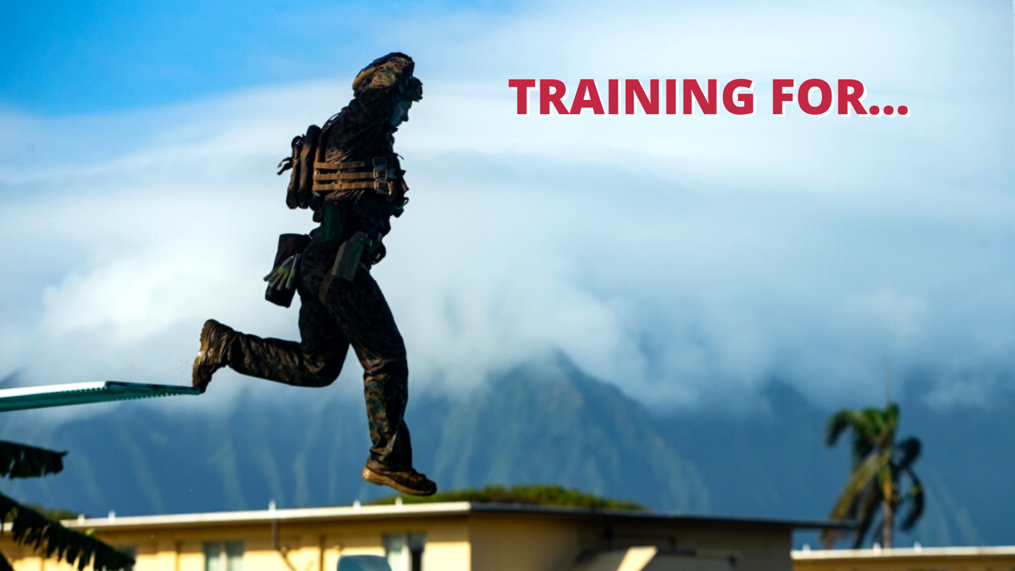 Not training because you think you have nothing to prepare for?