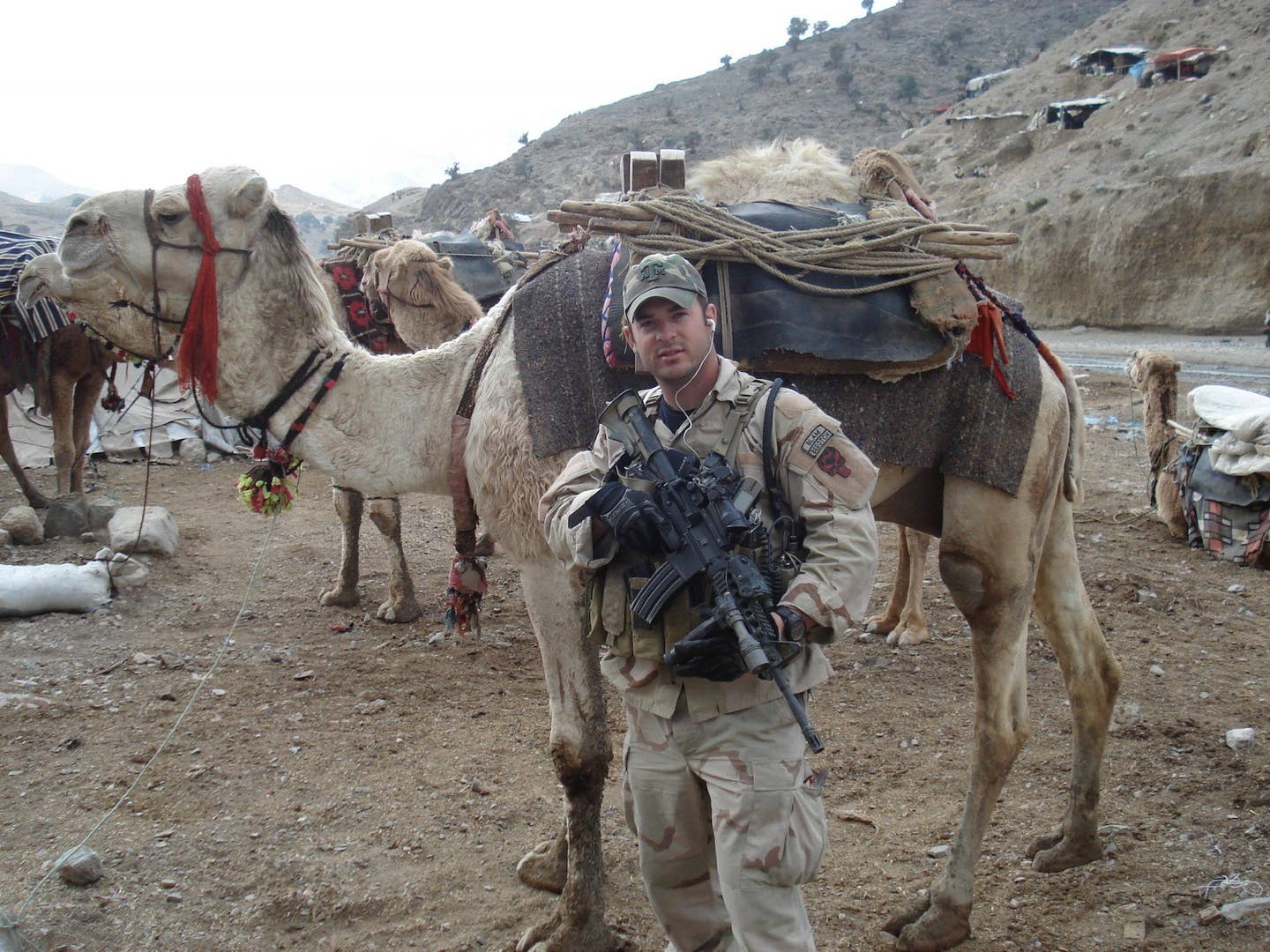MSG Williams while on a mission in Afghanistan<br>(Photo Courtesy of U.S. Army MSG Matthew Williams)