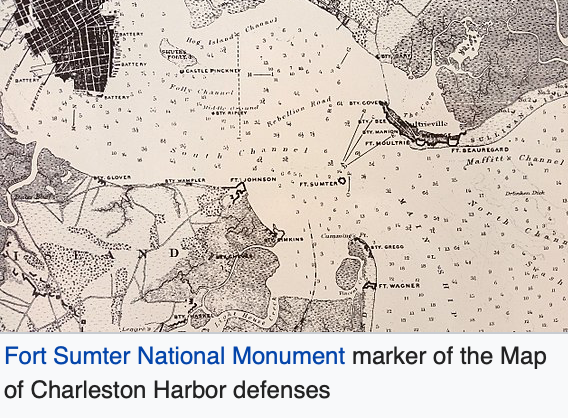 fort sumter national monument map