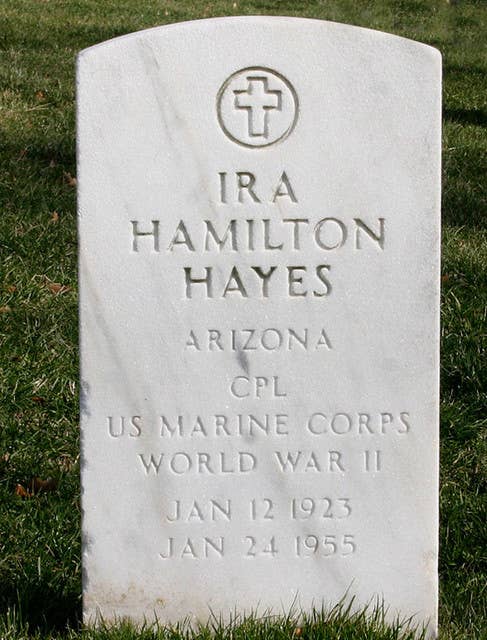 Hayes' headstone at Arlington National Cemetary (Wikimedia Commons)
