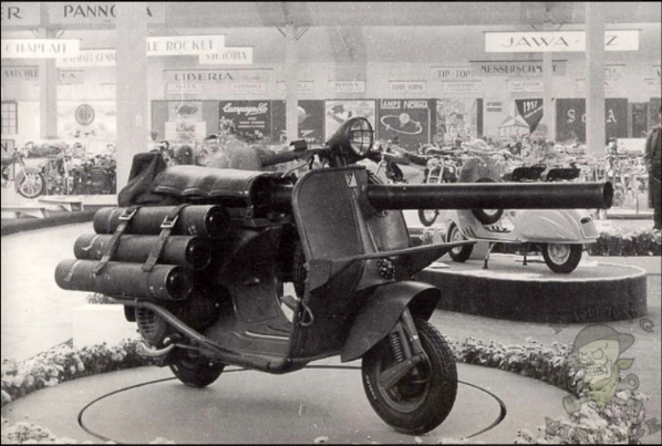 <em>The 150 TAP was a creative and cost-effective vehicle for a post-WWII French Army. (Photo from ridingvintage.com)</em>